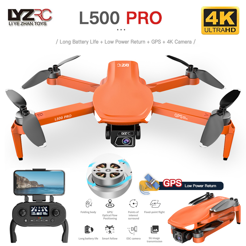 Drone Mapping - ミニクワッドコプターHD4k,5g,wifi,fpv,4k,GPS,l500 pro,1.2km,vs l900 pro se