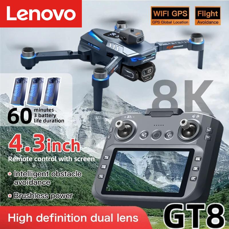 Drone Multispectral - レノボ GT8 ドローン 8K プロフェッショナルデュアルカメラ GPS