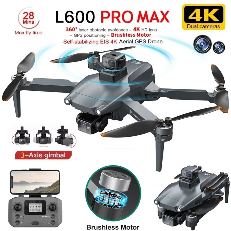 Drone Multispectral - L600 プロマックス GPS ドローンプロフェッショナル 4K 3