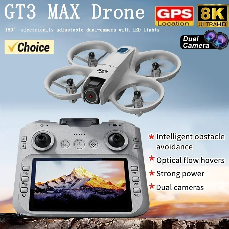 Drone Mapping - 2026年新型GT3ミニ LED折りたたみ式ドローン GPS 8K HDデュアルカメラ ブラシレスモーター