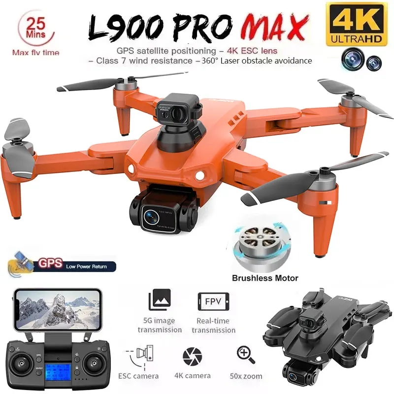 L900 Pro MAX GPS ドローン 4K プロフェッ - Drone Multispectral のレビューと価格