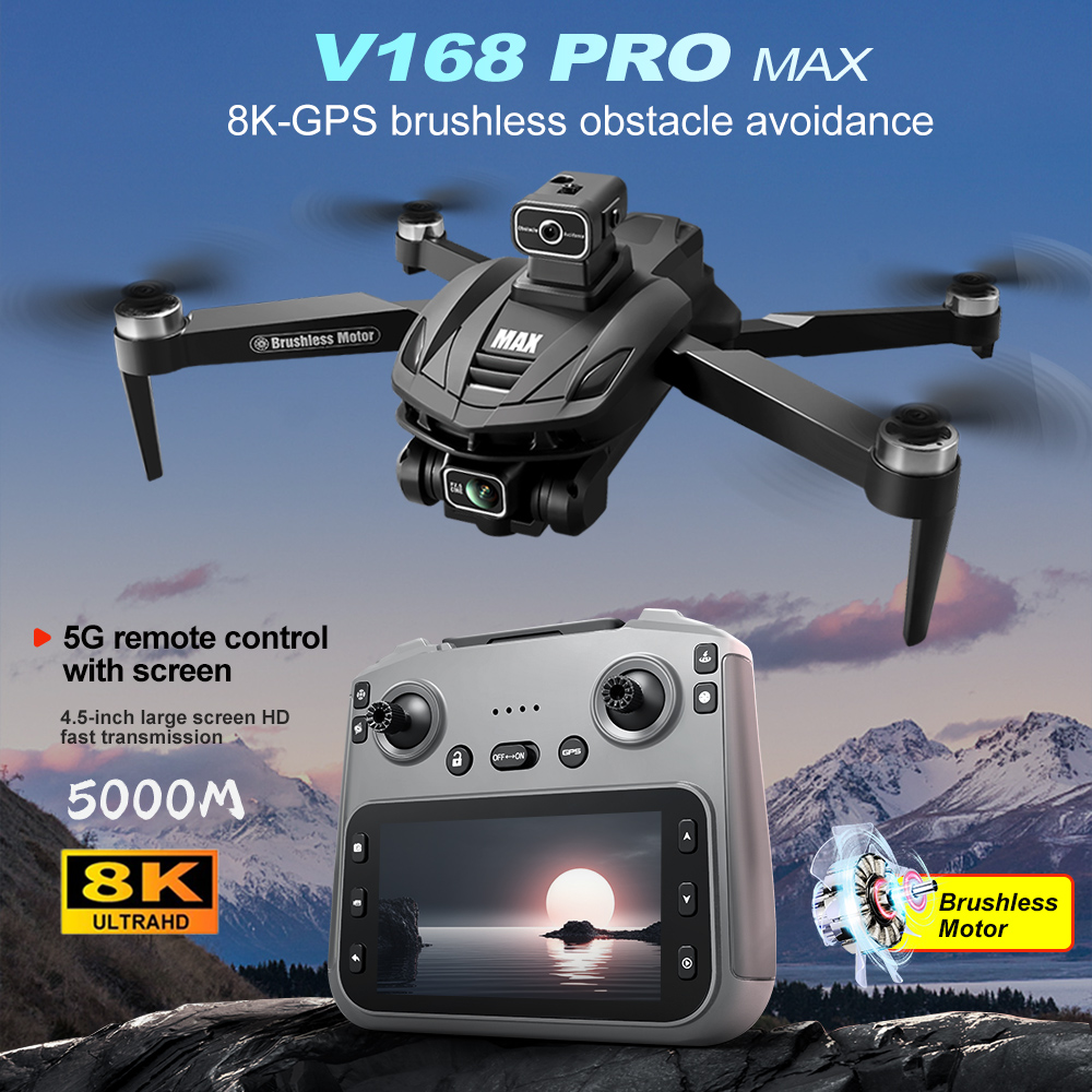 V168 PRO Max GPS ドローン 8K プロフェッ - Drone Multispectral のレビューと価格