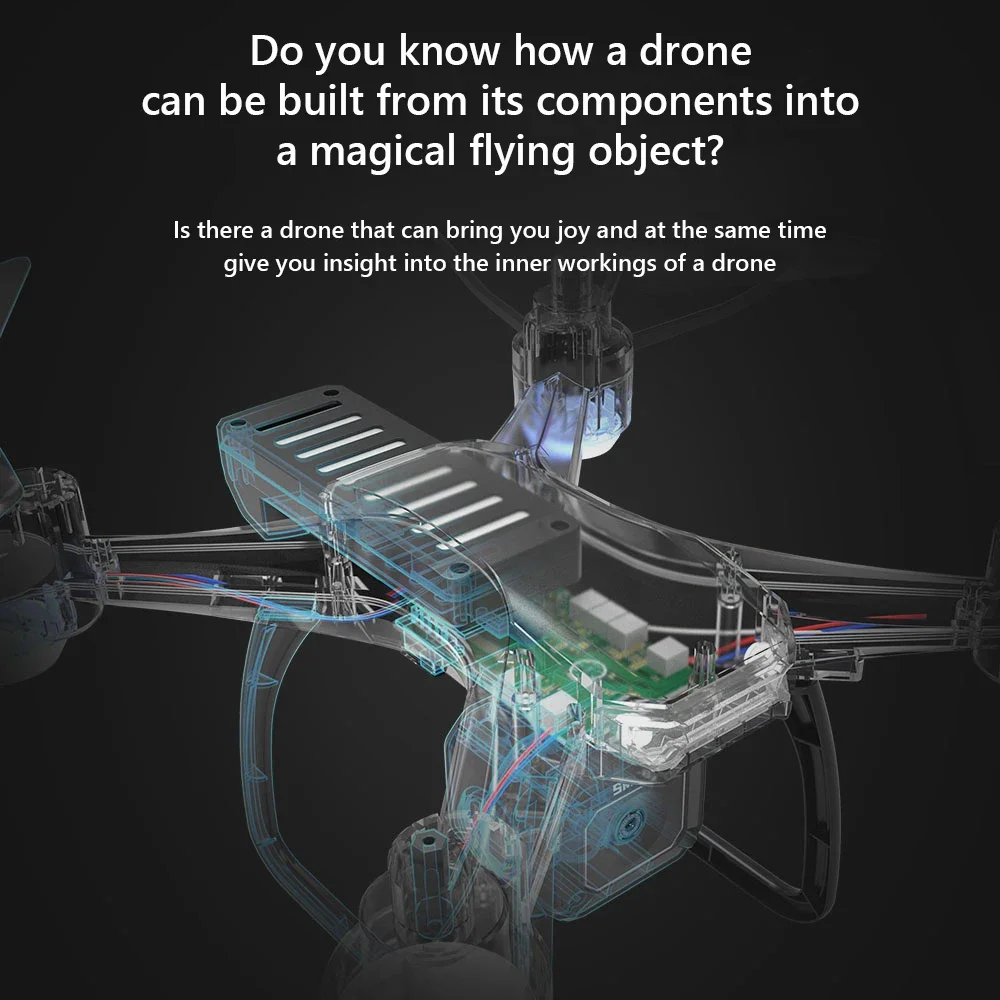 JJRC H108 DIY 教育用組み立てミニドローン イン - Drone Aerial Photography のレビューと価格
