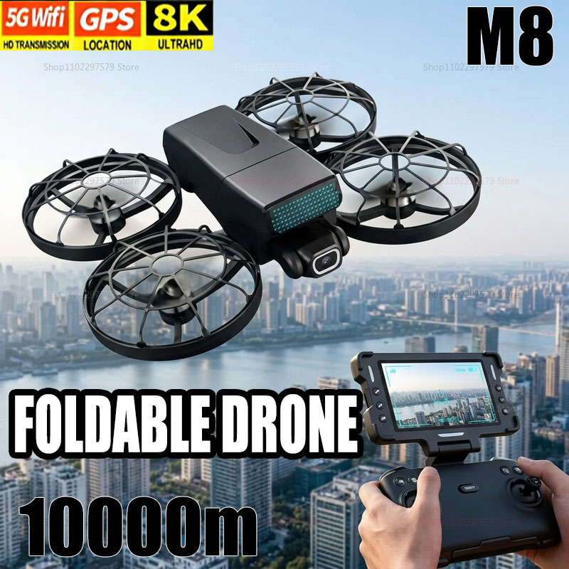 新型ドローン M8 GPS 8K プロフェッショナルHD 3 - Drone Mapping のレビューと価格
